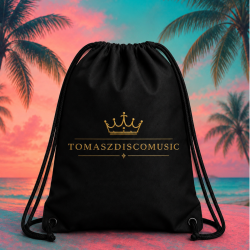 Worek sportowy TOMASZDISCOMUSIC czarny