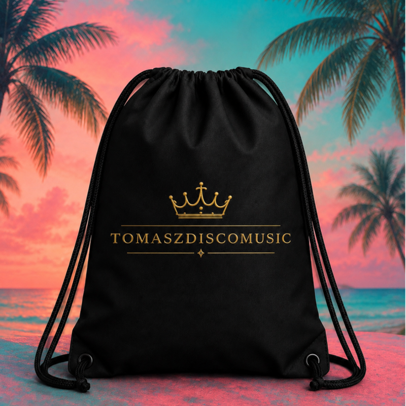 Worek sportowy TOMASZDISCOMUSIC czarny