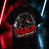 T-shirt FABER „SZALONY SKUTERZYSTA” – czarny
