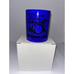 standardowy kubek w dwóch kolorach  z nadrukiem perkusji