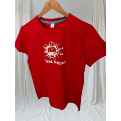 Koszulka T-shirt Czerwona z Białym Logo Team Natan