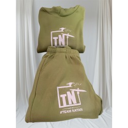 Oliwkowy Dres Dziecięcy z Logo TN – Team Natan