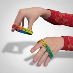 Opaska na ręke z grawerem Najmłodszy Perkusista