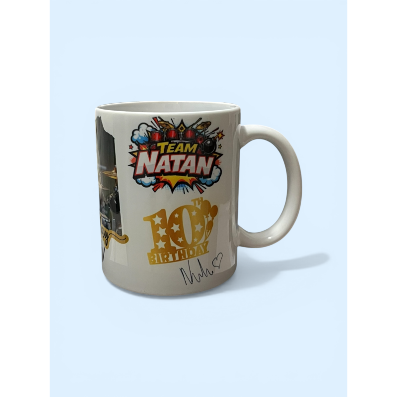 Kubek urodzinowy Natanka  z okazji 10 Urodzin
