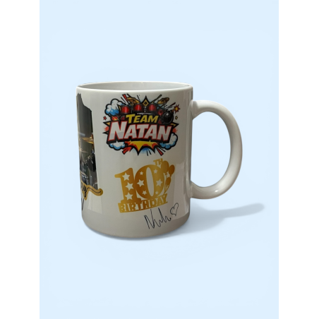 Kubek urodzinowy Natanka  z okazji 10 Urodzin