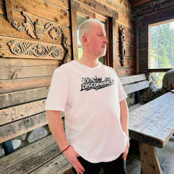 Koszulka T-shirt z nadrukiem Discoprince z złotym nadrukiem lub czarnym