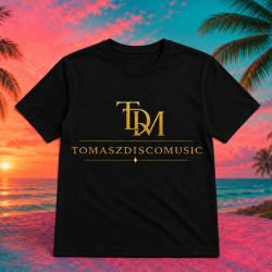 Koszulka T-shirt z nadrukiem TDM złoty nadruk